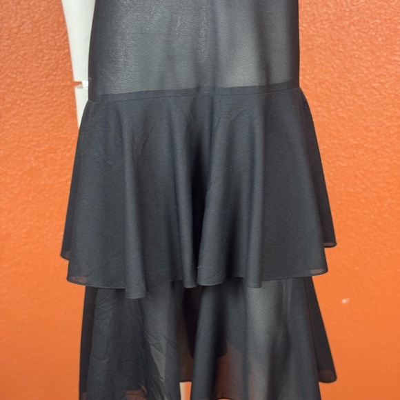 Prato Made In U.S.A Elegant Black Sleeveless Dress. E94 - Picture 11 of 15